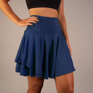 Dark Blue Flowy Skirt