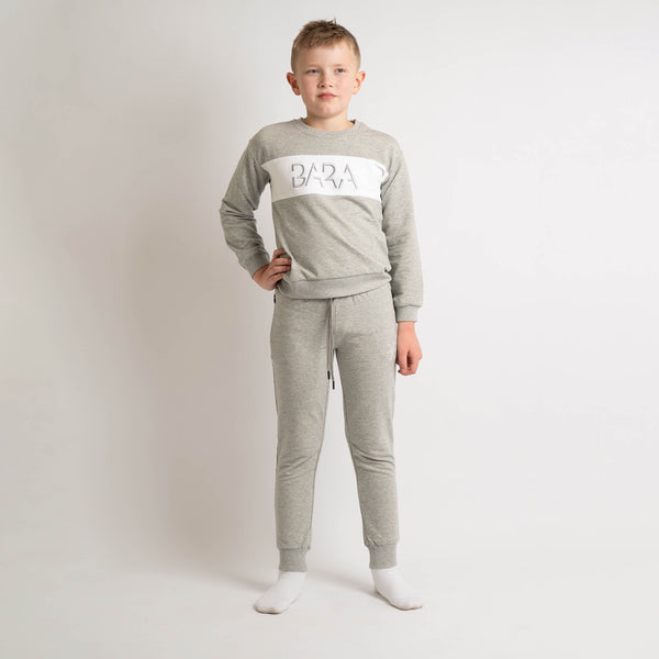 Grå joggebukse - Bara sportswear for barn.